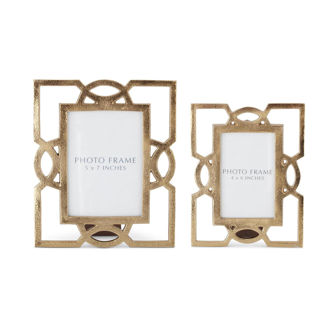 Gold Metal Cutout Photo Frame