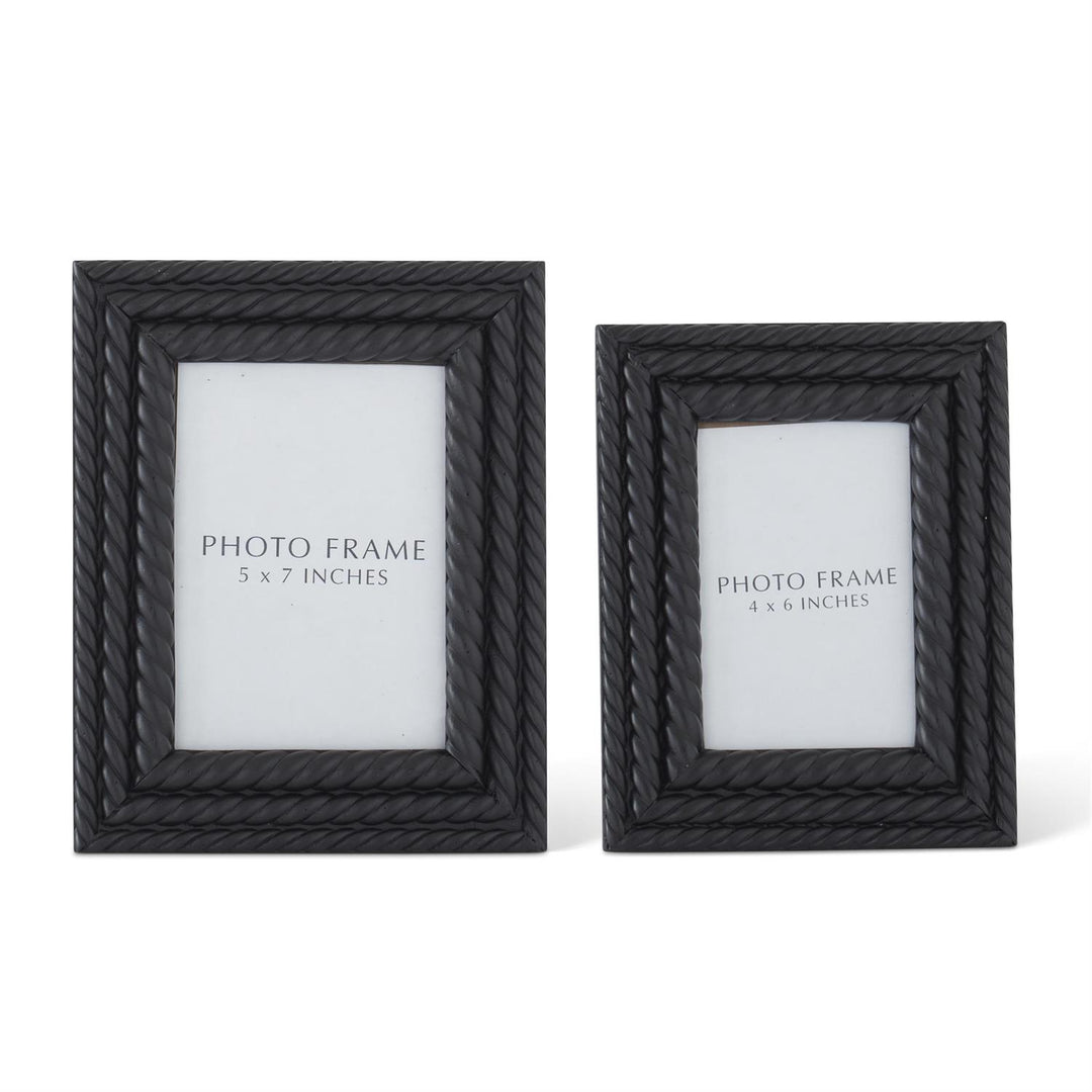 Black Spiral Wood Photo Frame