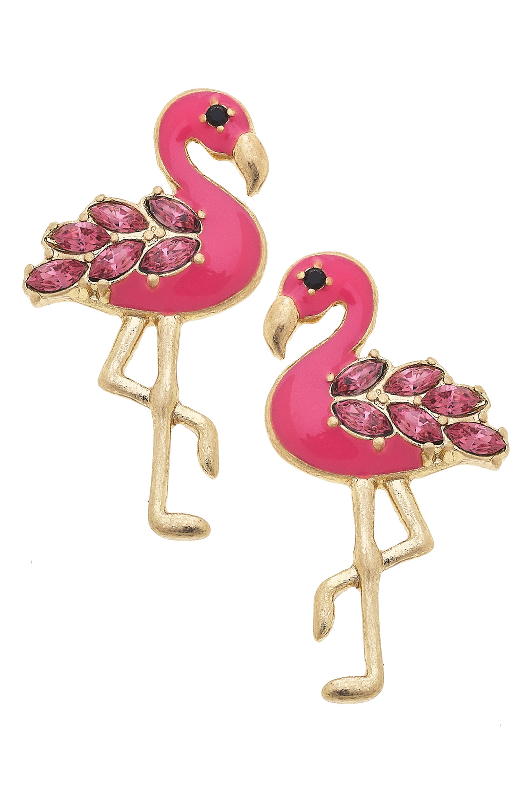Lima Pave Flamingo Stud Earrings