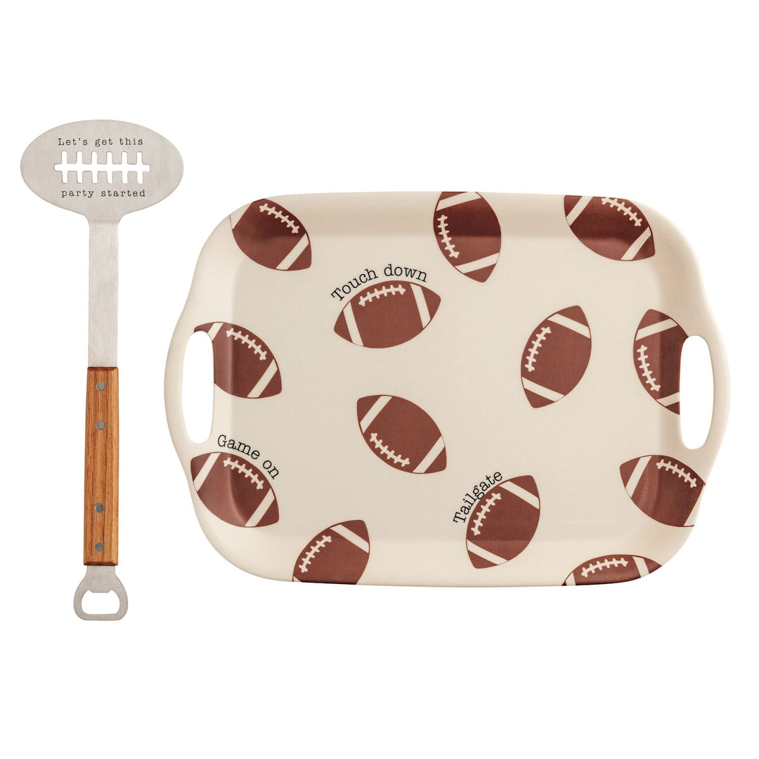 Football Tray & Spatula