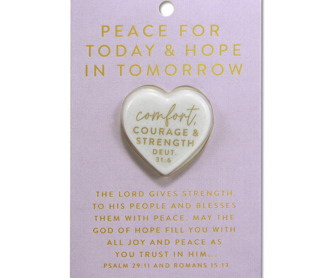 Heart Stone Card, Peace For Today