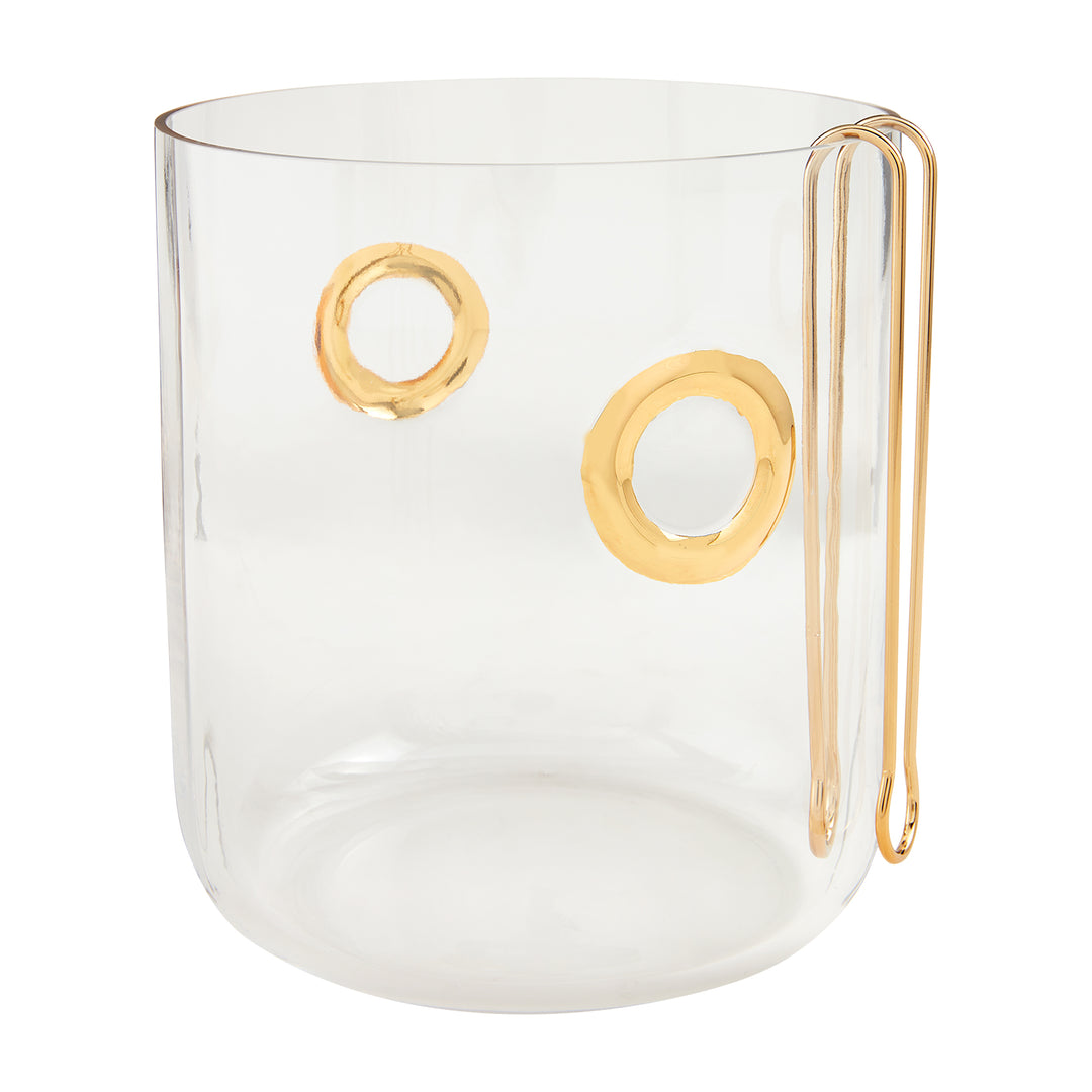 Gold Ring Ice Bucket Set