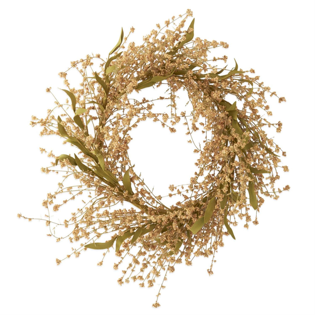 Cream Yellow Seed Berry Wreath