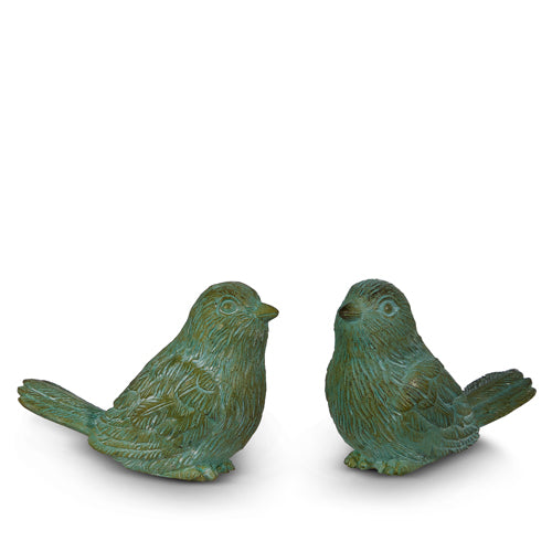 Verdigris Bird Figurine