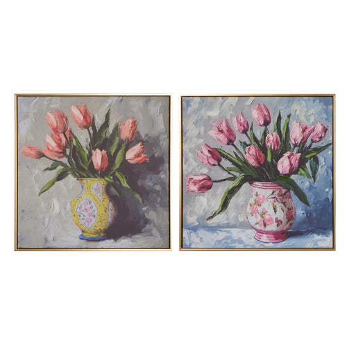 Potted Tulips Canvas Wall Art