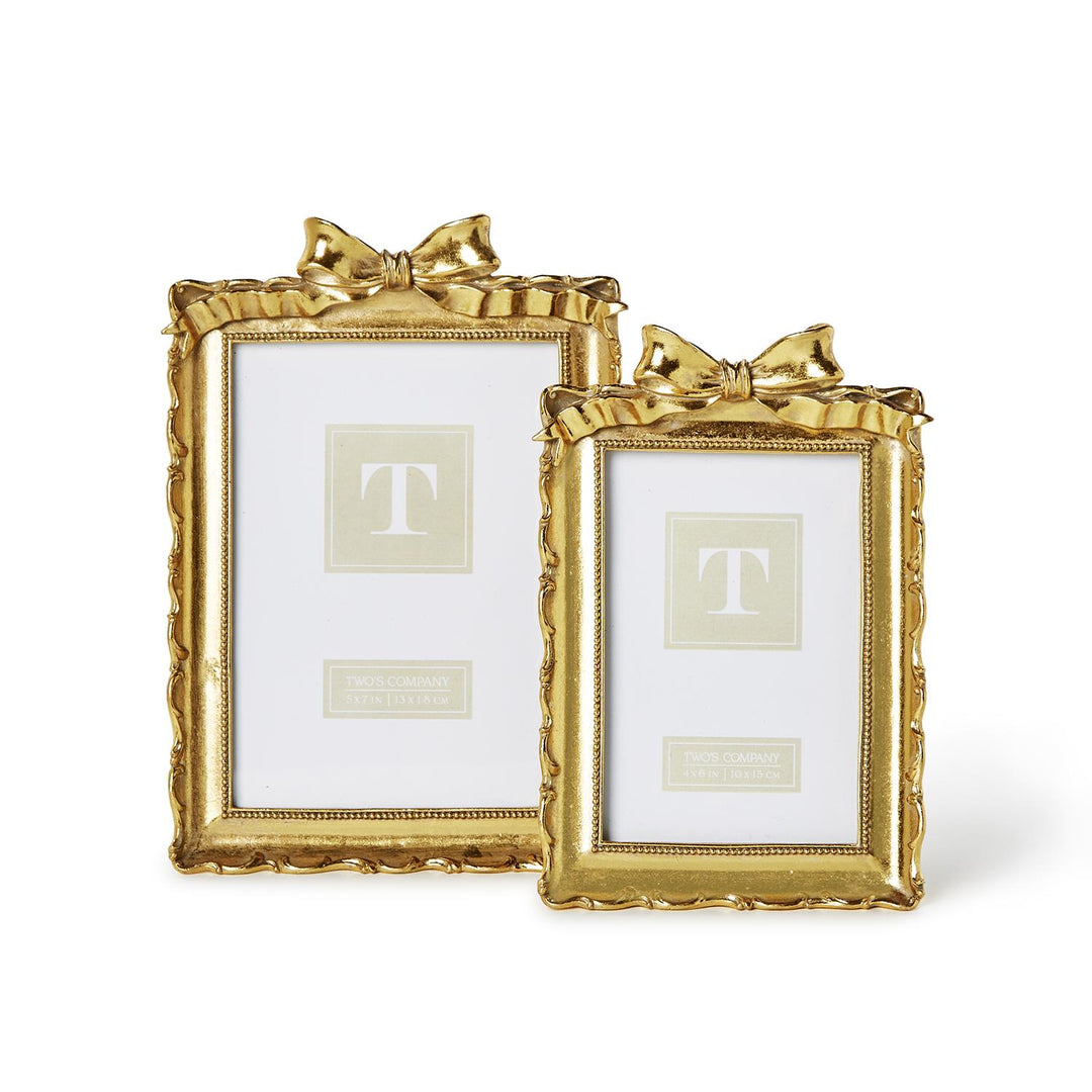 Gold Photo Frame w/Bow