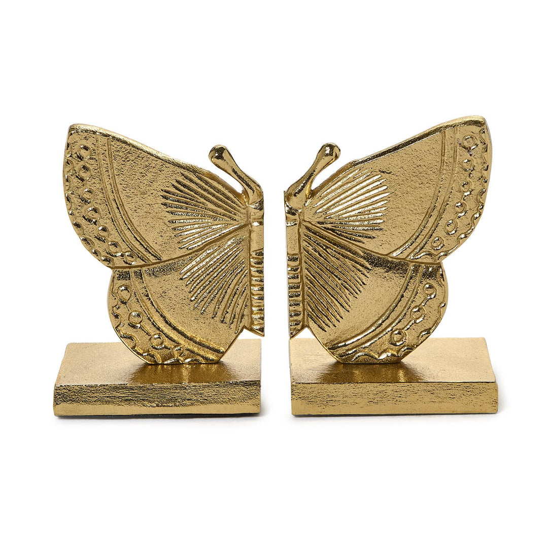Golden Butterfly Bookends