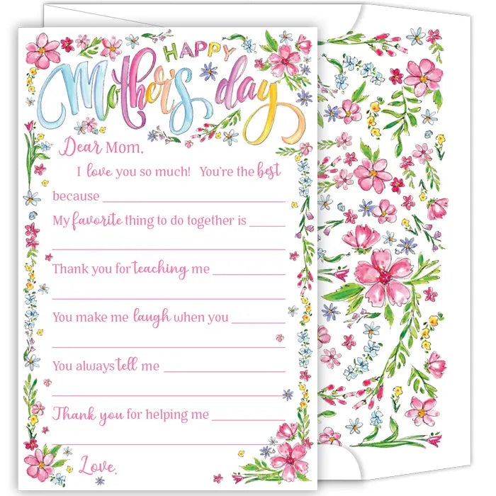 Greeting Card - Fill In Mother's Day