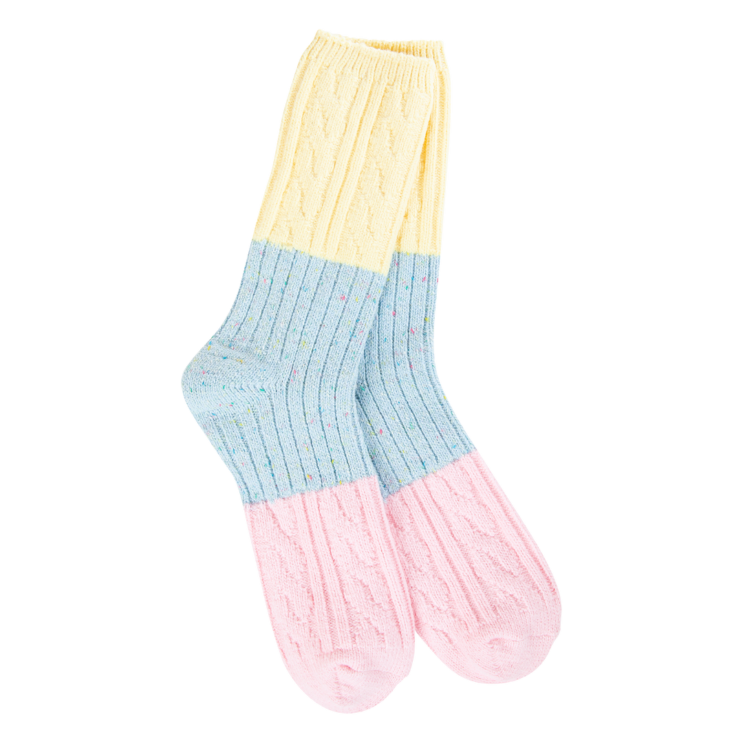 Confetti Cable Crew Socks