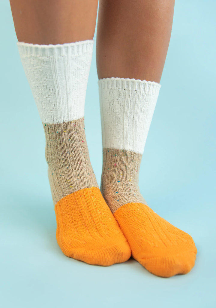 Confetti Cable Crew Socks