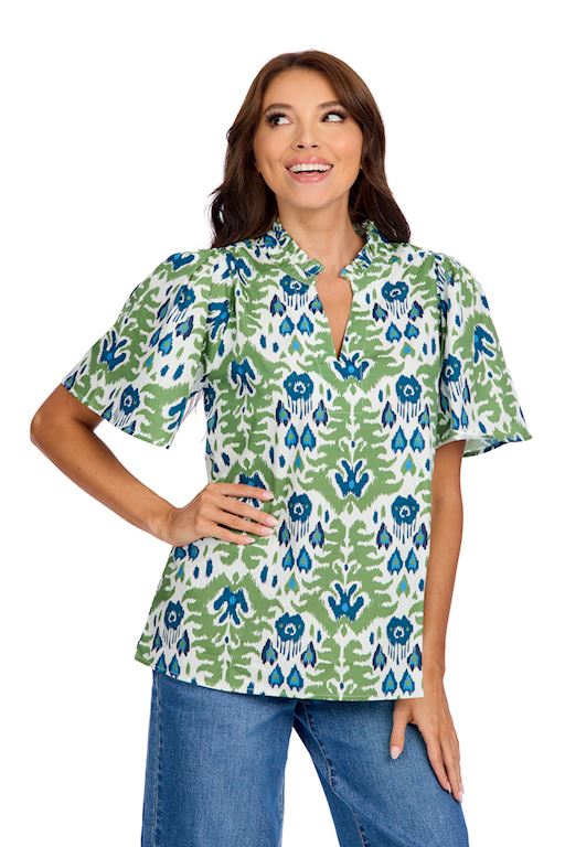 Chase Flounce Sleeve Top