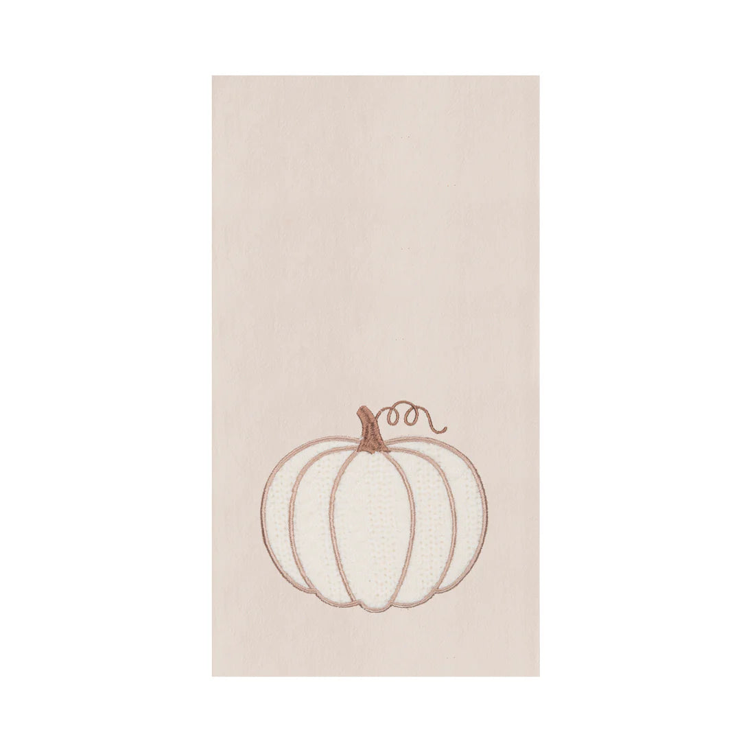 Cable-Knit Pumpkin Towel