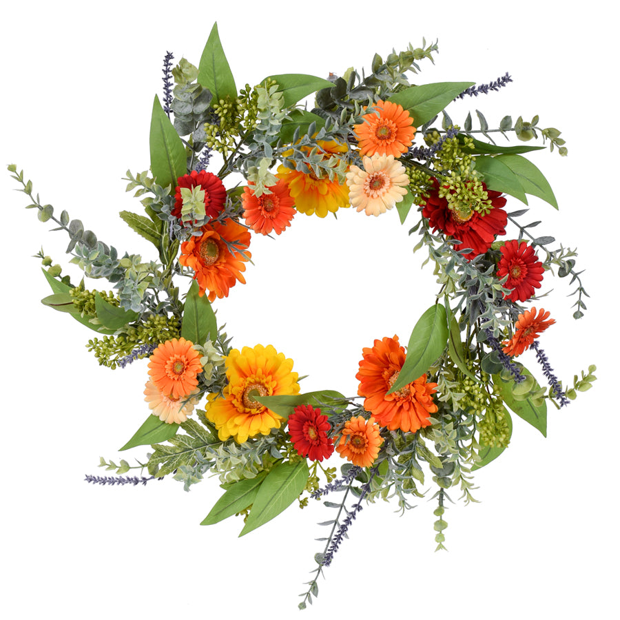 Mixed Gerbera Wreath