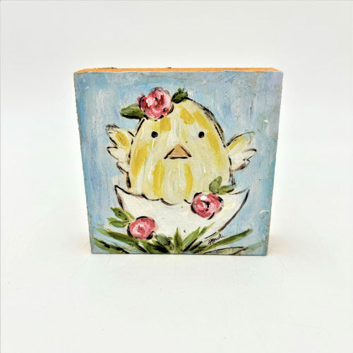 Easter Chick In Egg Block