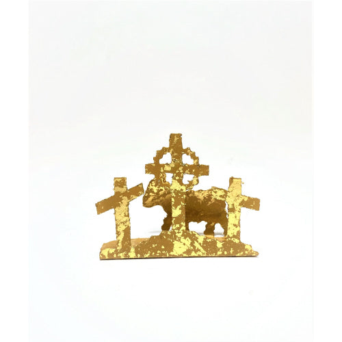 Metal Crosses/Lamb Silhouette