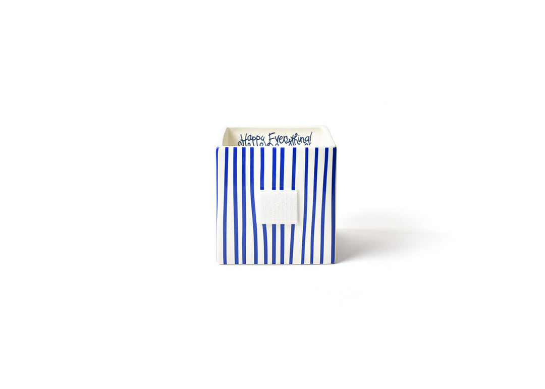 Indigo Stripe Mini Nesting Cube Medium