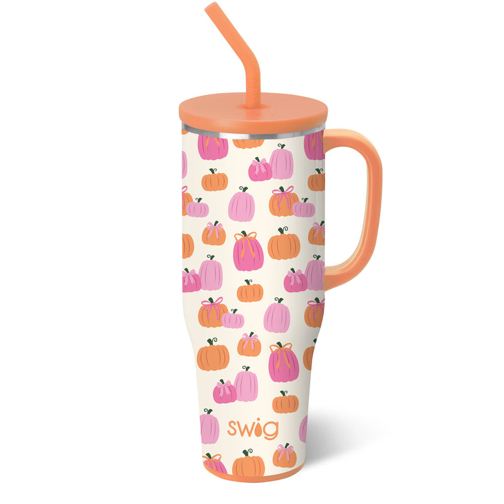 Pumpkins & Bows Mega Mug, 40 oz