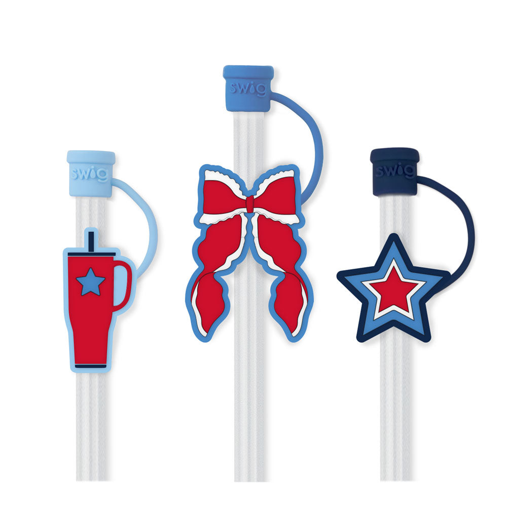 Independence Straw Topper Set