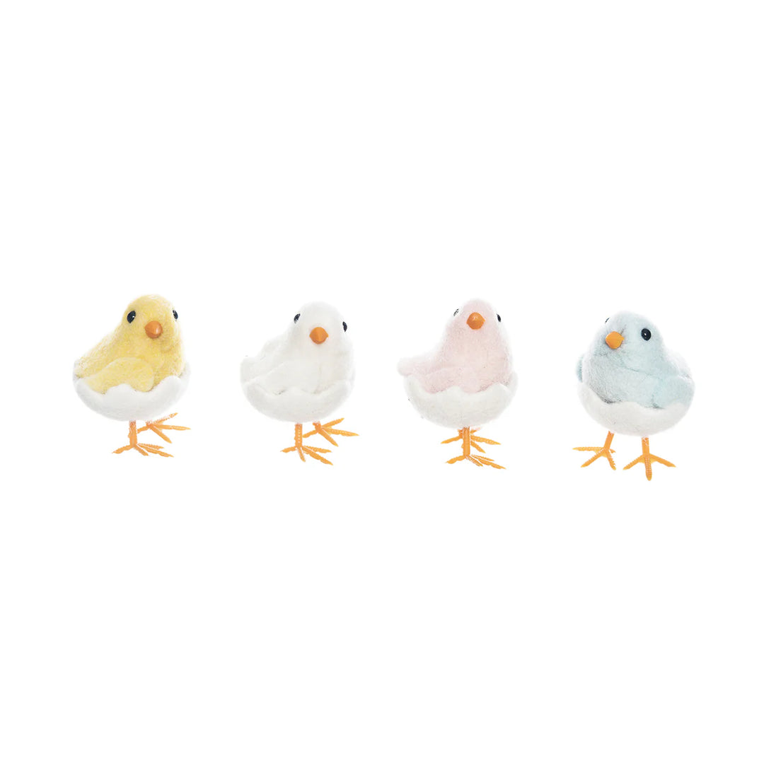 Chicks In Egg Figurine