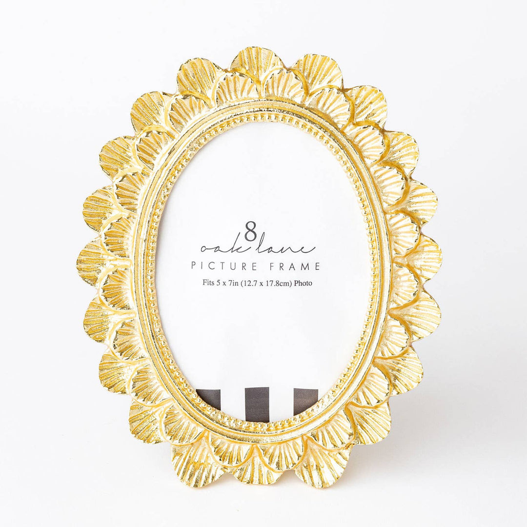 Scalloped Gold Picture Frame