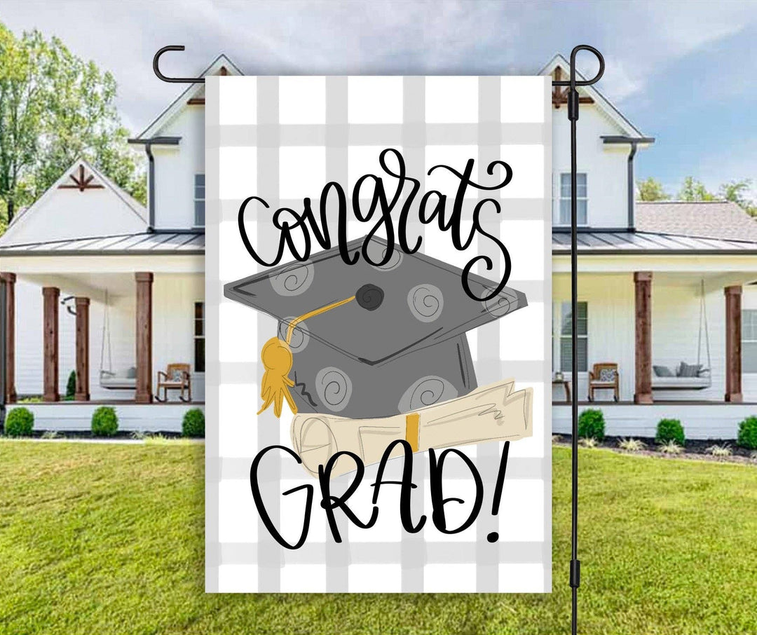 Congrats Grad! Garden Flag
