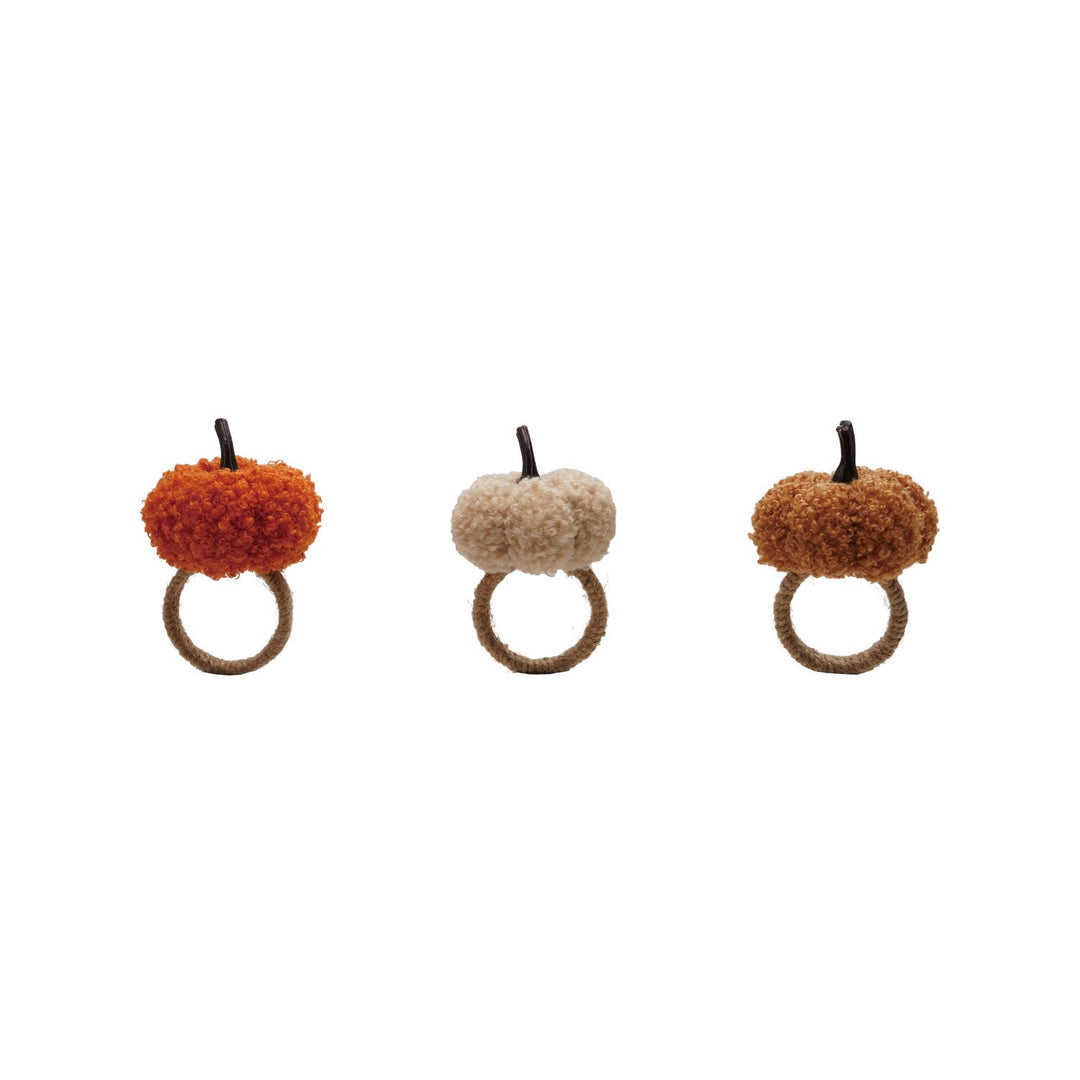 Fabric/Jute Pumpkin Napkin Ring
