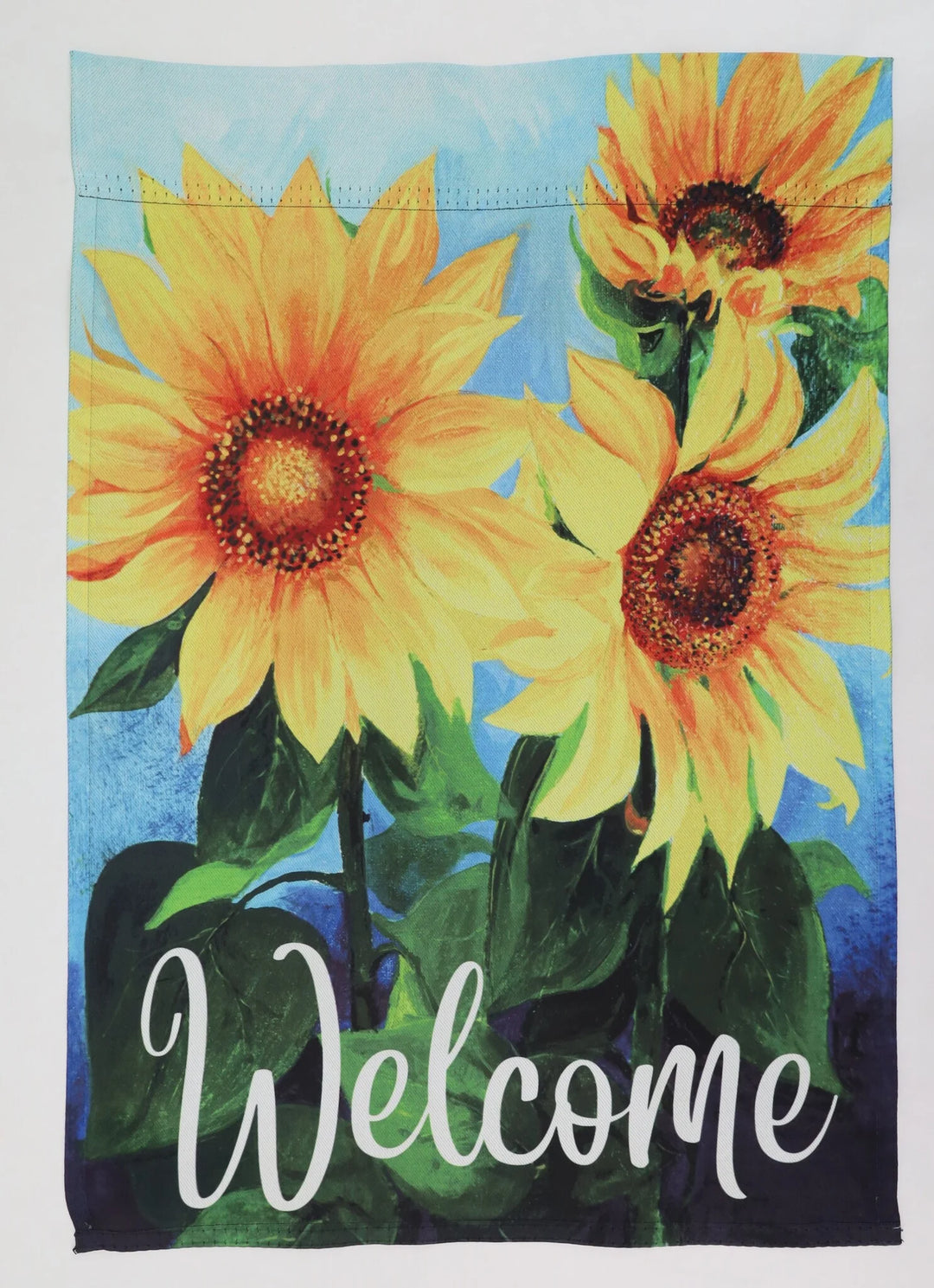 Sunflower Welcome Garden Flag