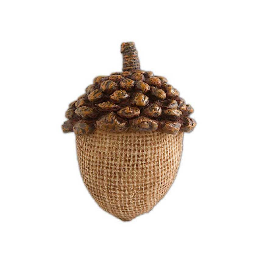 Light Brown Acorn w/Pinecone Top 3.5"