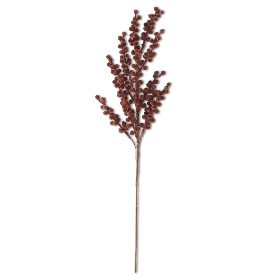 Brown Flocked Berry Stem