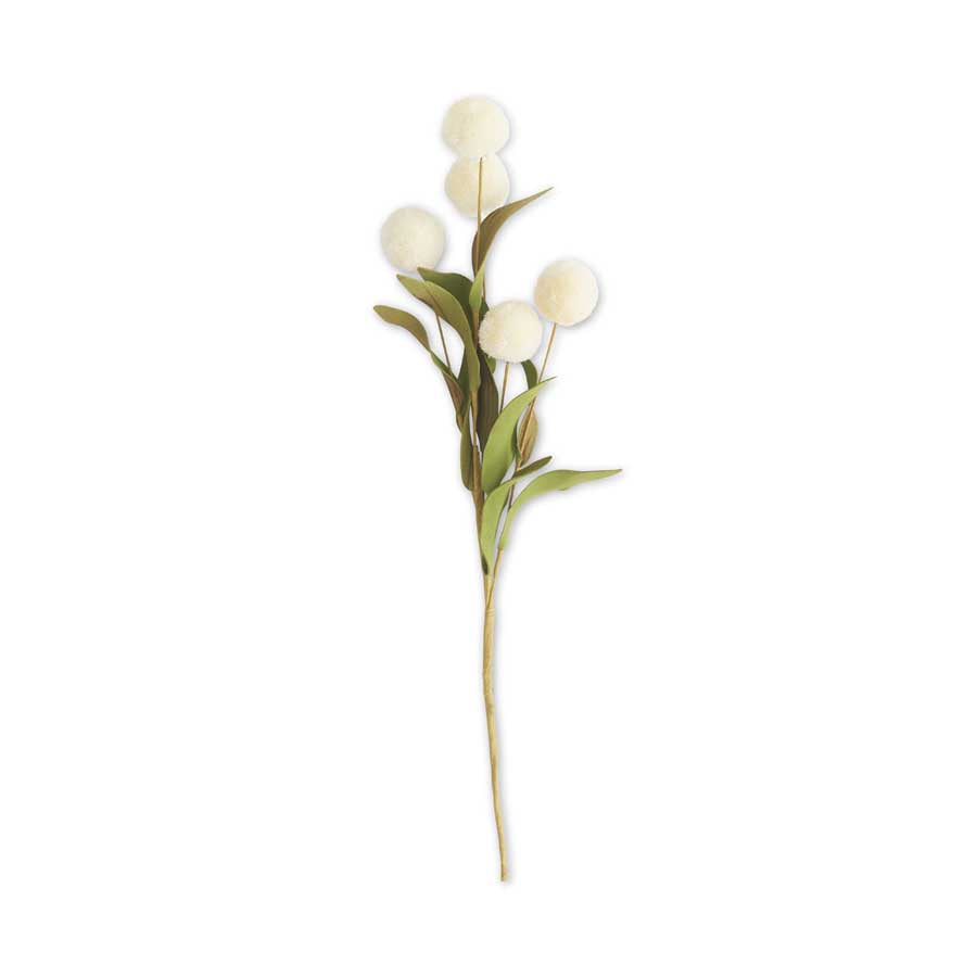 White Pompom Pick