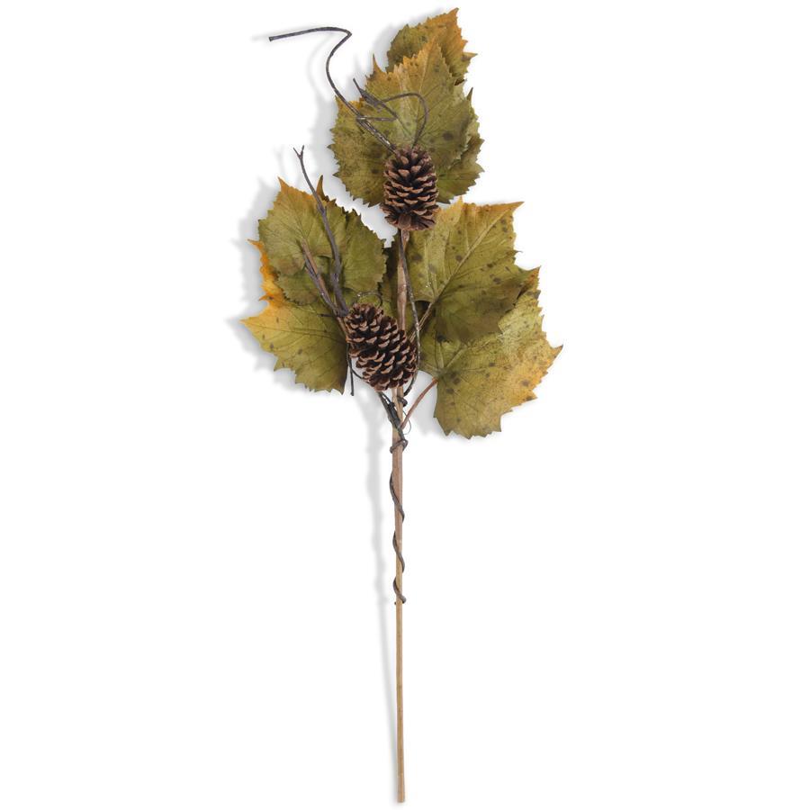 Grape Leaves w/Pinecones Stem