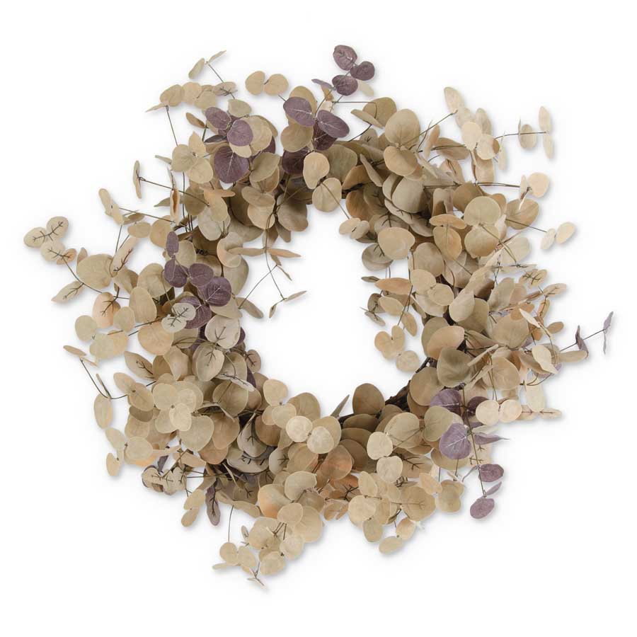 Tan Two-Toned Eucalyptus Wreath