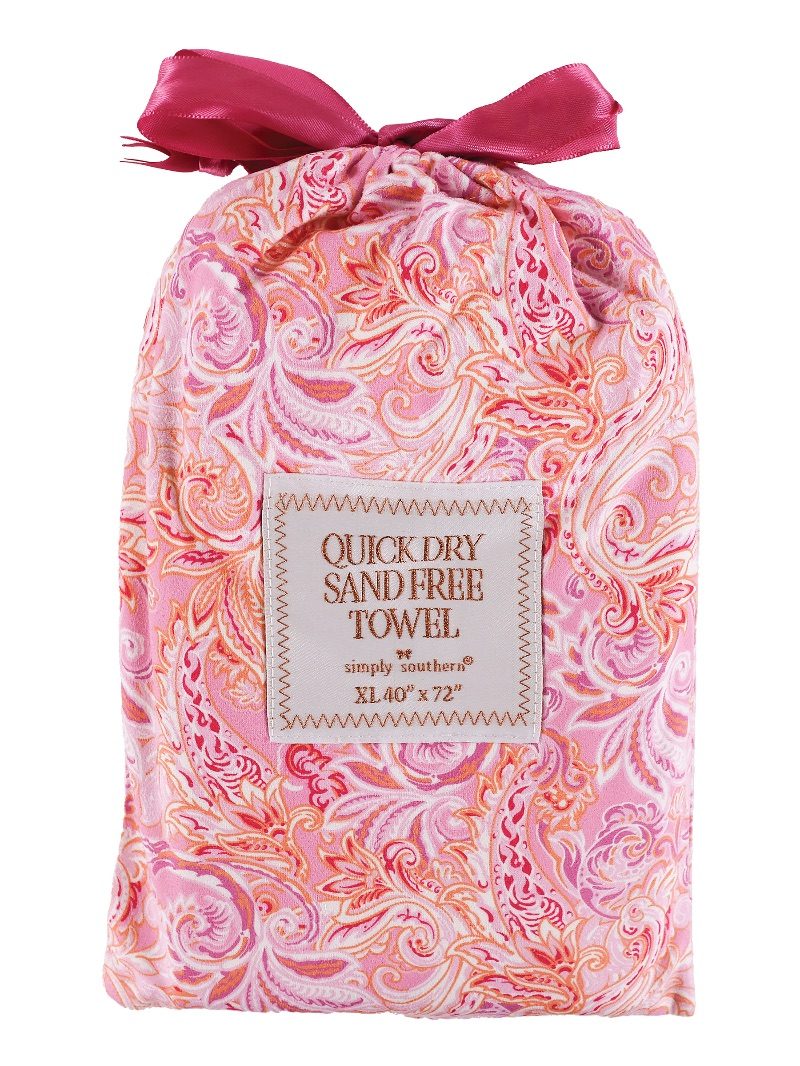 Pink Paisley Towel