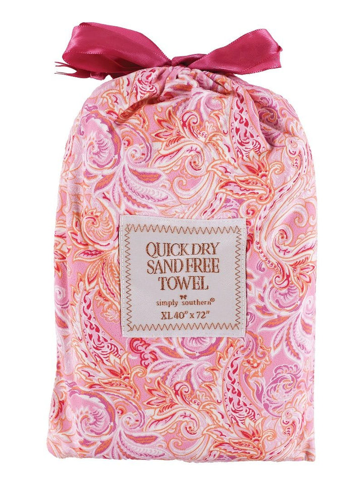 Pink Paisley Towel