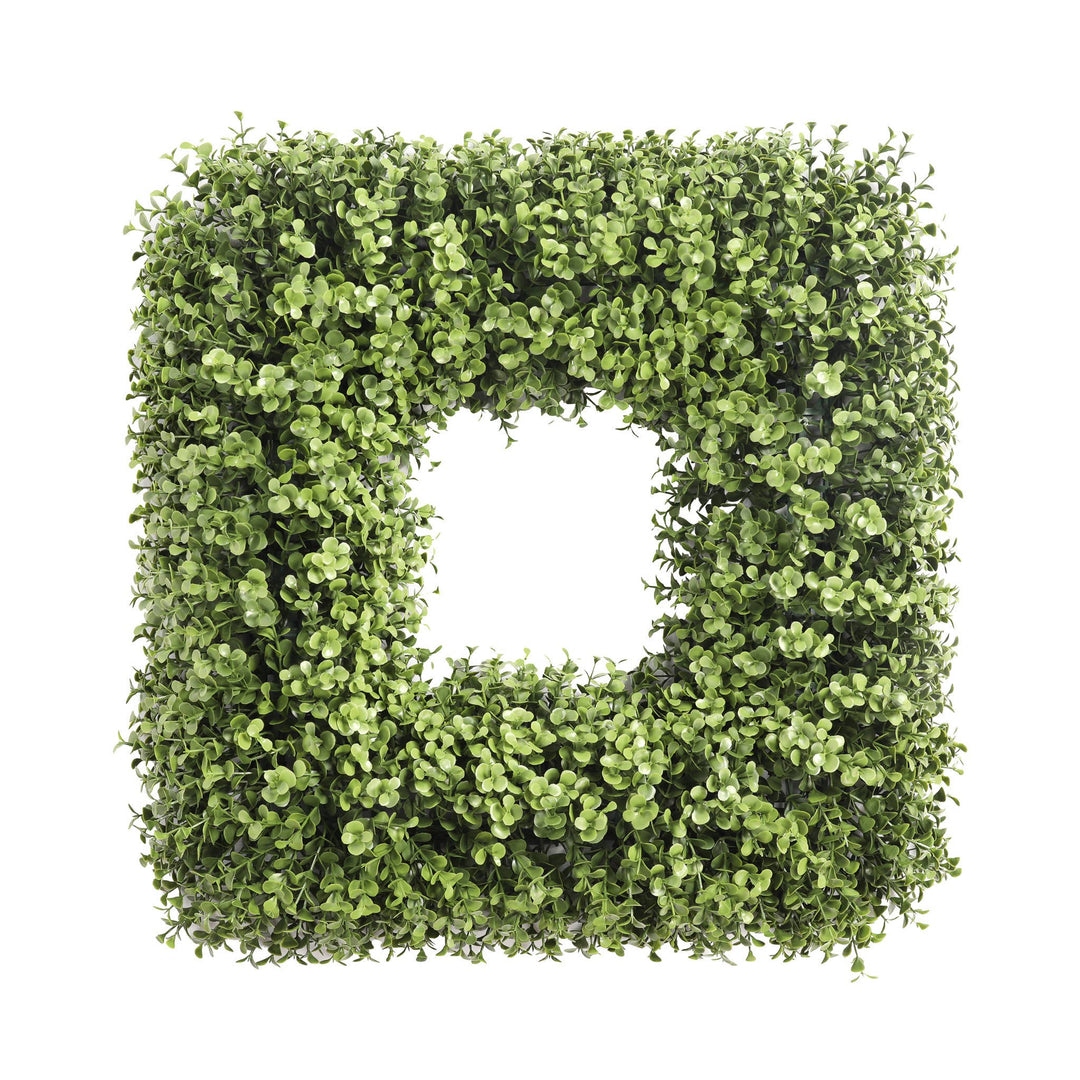 Boxwood Square Wreath, UV 20"
