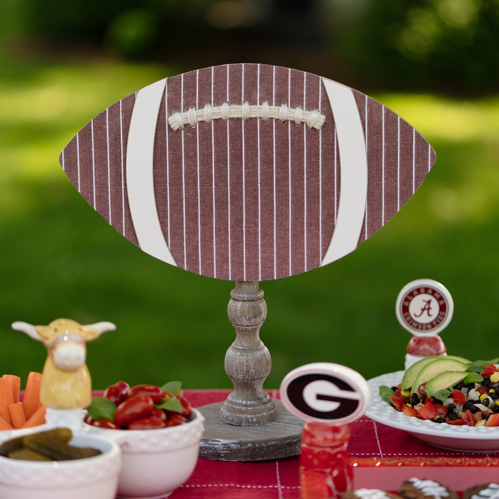 Striped Football Topper