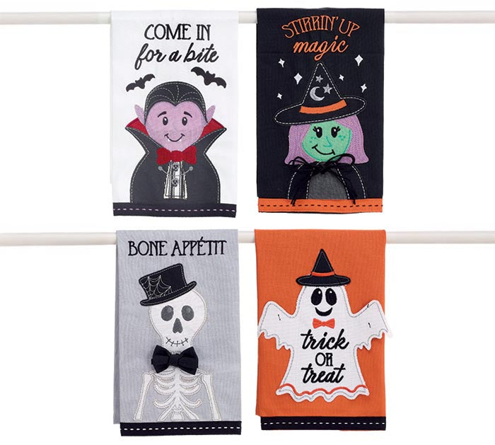 Halloween Character Tea Towel
