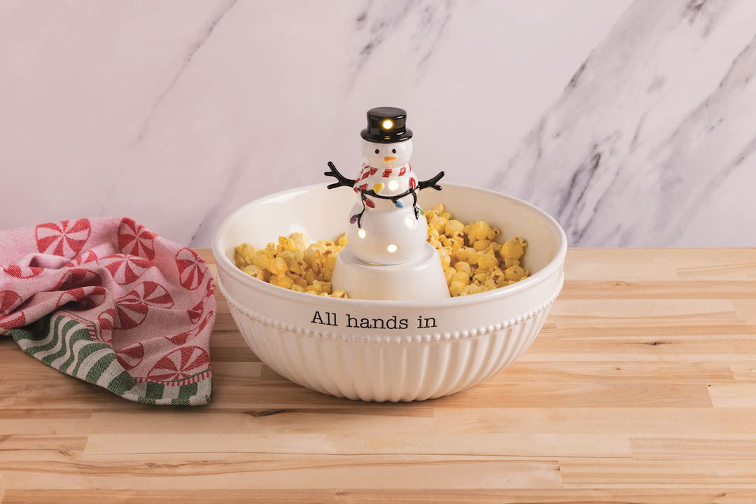 Snowman Light-Up Sitter