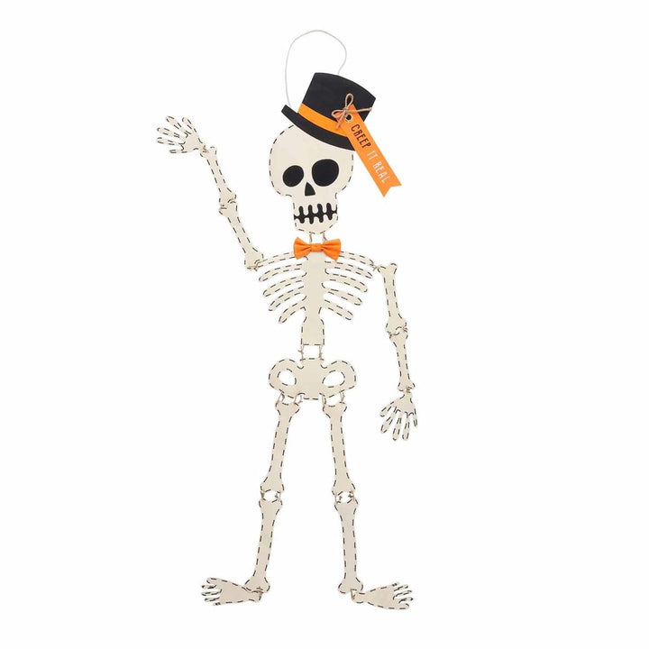 Skeleton Door Hanger Haunted