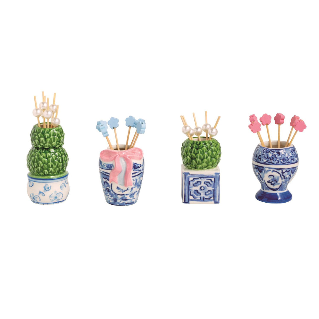 aliexpress plant pots Topiary Toothpick Holder Square Base