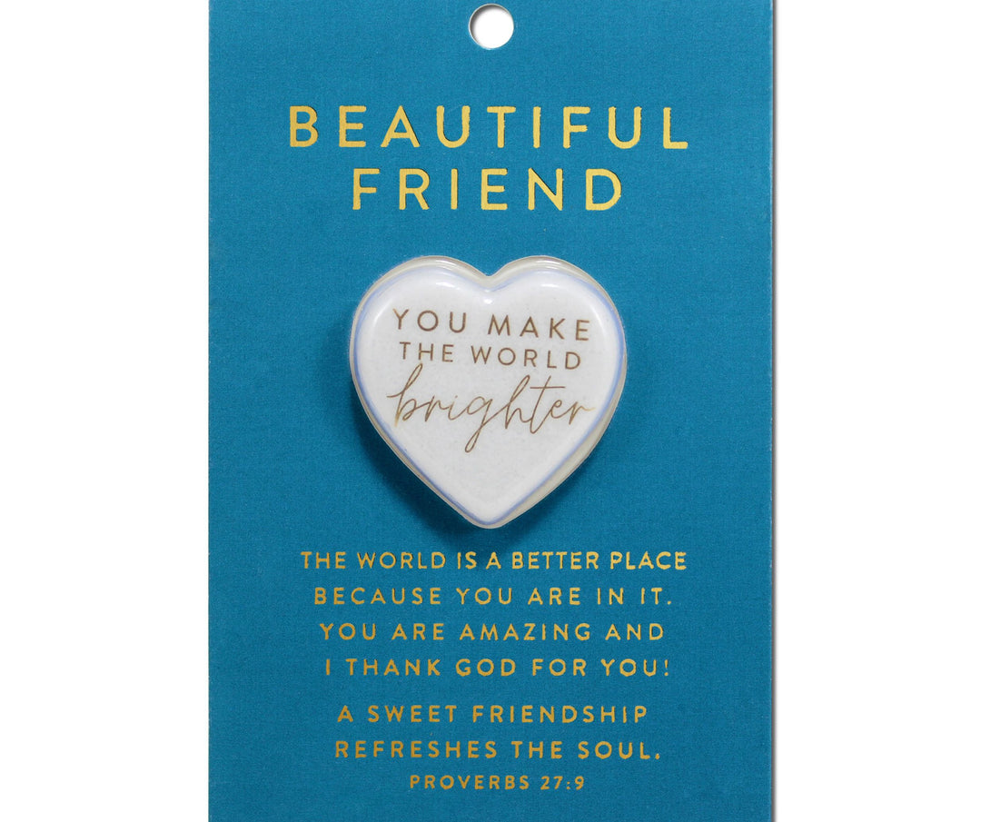 Heart Stone Card, Beautiful Friend