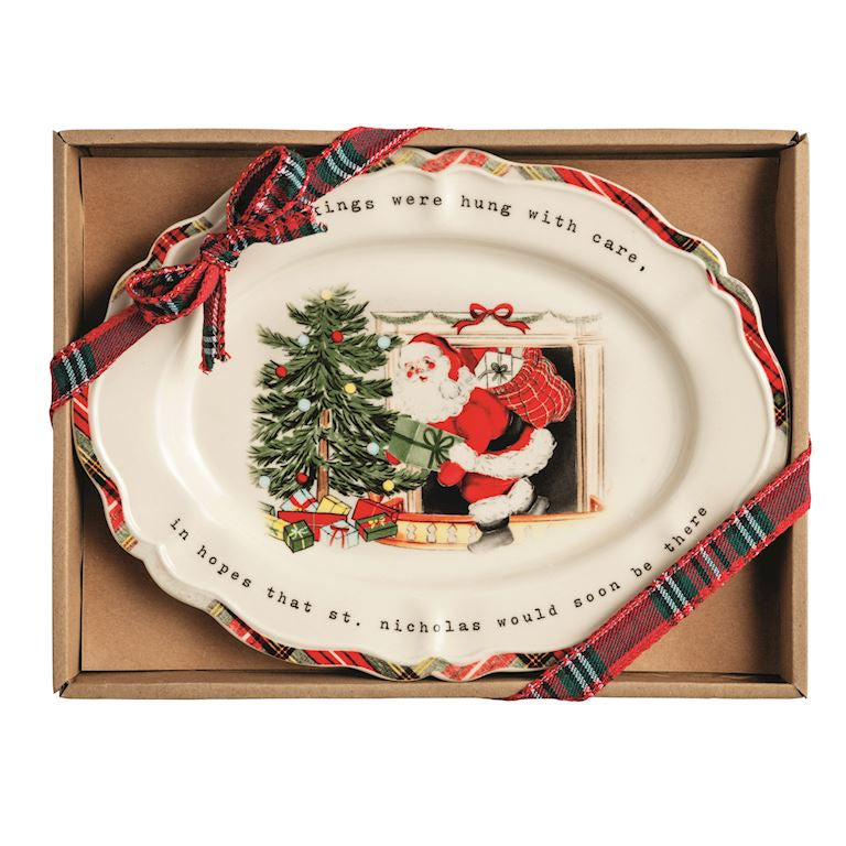 Christmas Sentiment Plate