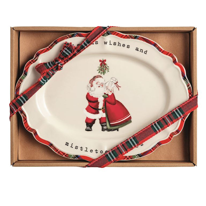 Christmas Sentiment Plate