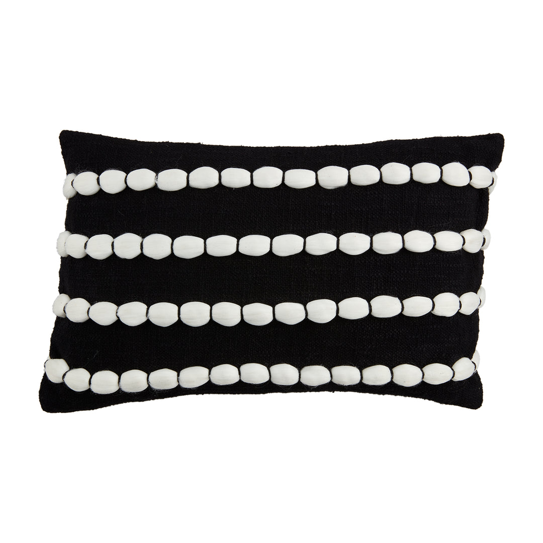 Pom Striped Pillow
