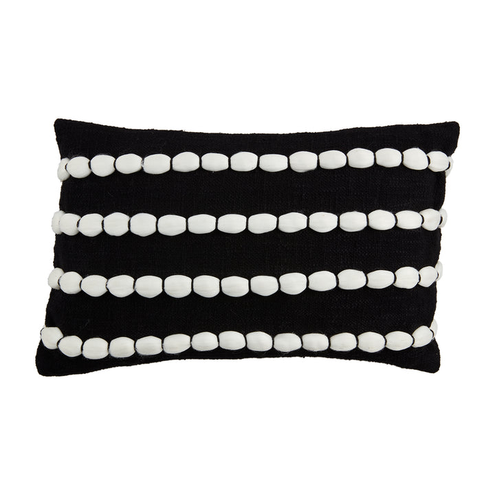 Pom Striped Pillow