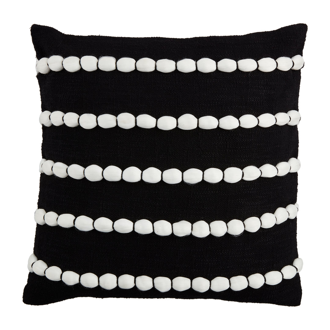 Pom Striped Pillow