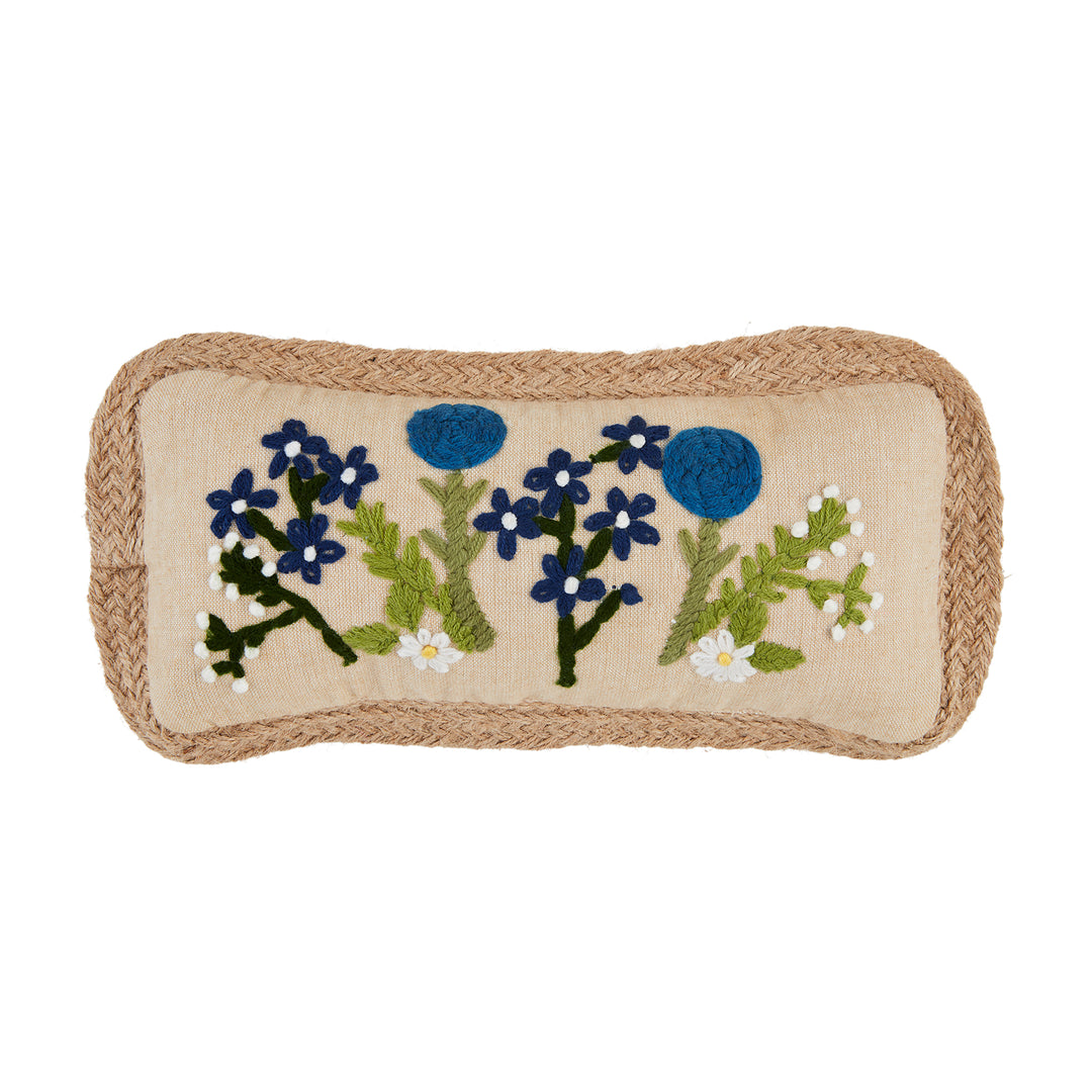 Mini Floral Embroidery Pillow