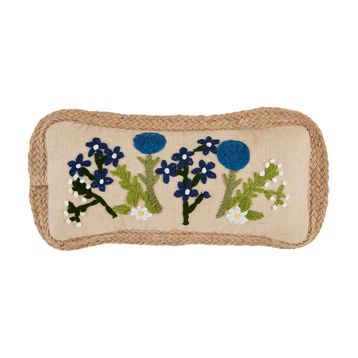 Mini Floral Embroidery Pillow