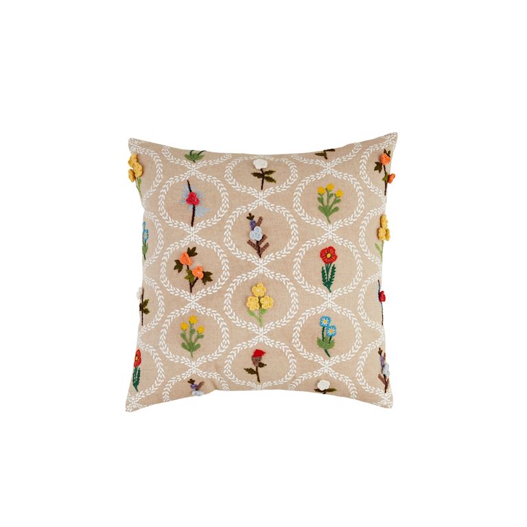 Botanica Embroidered Pillow