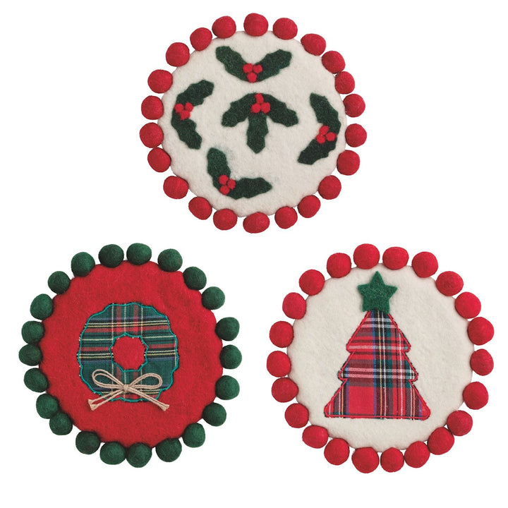 Christmas Felted Trivet